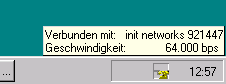 Verbindungssymbol in der Statusleiste