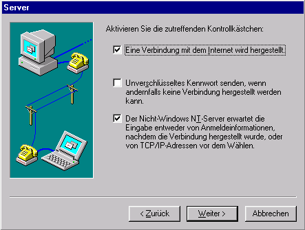 Serveroptionen